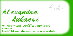 alexandra lukacsi business card